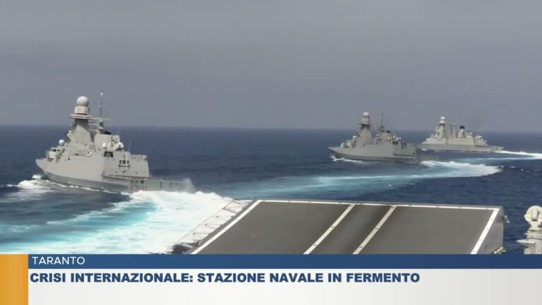 TARANTO.  Crisi Internazionale: Stazione navale in fermento