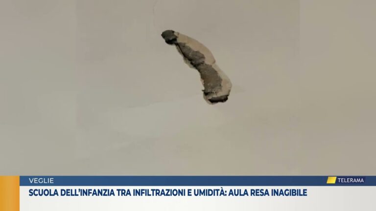 SCUOLA DELL’INFANZIA TRA INFILTRAZIONI E UMIDITÀ: AULA RESA INAGIBILE