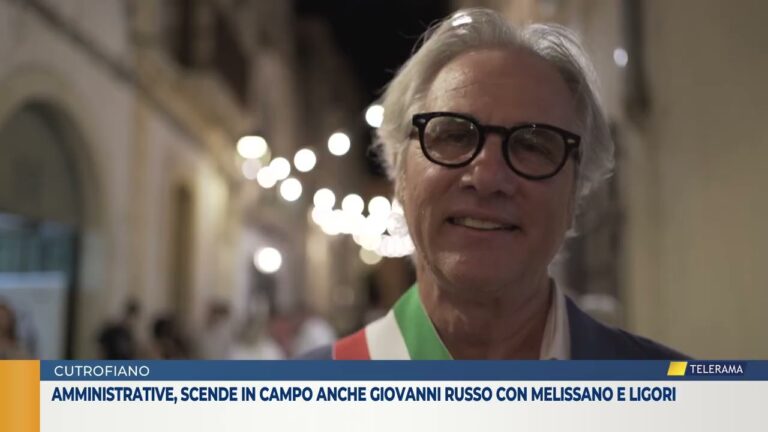 Amministrative, scende in campo anche Giovanni Russo con Melissano e Ligori