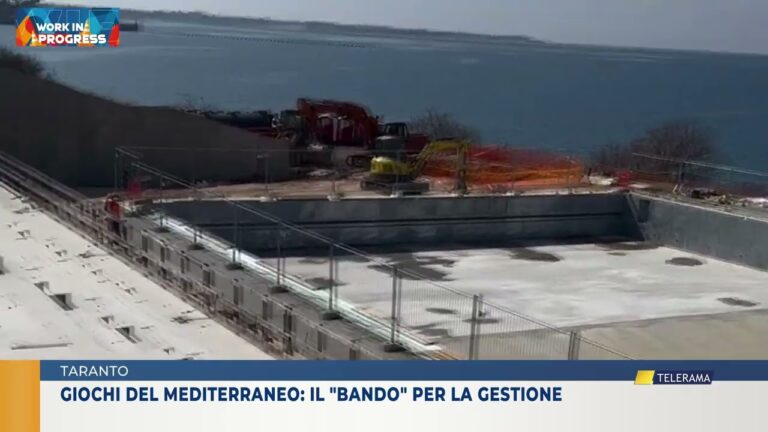 Taranto, Giochi del Mediterraneo: il “bando” per la gestione