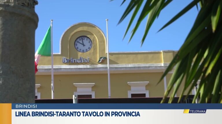 Linea Brindisi-Taranto tavolo in provincia