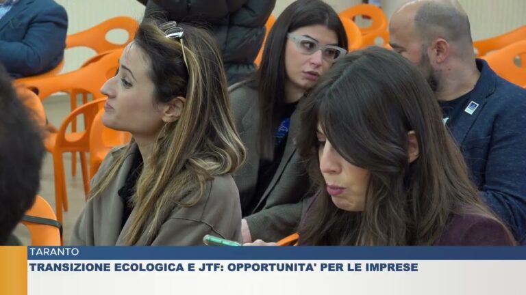 TARANTO.  Transizione ecologica e jtf: Opportunita’ per le imprese
