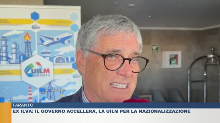 TARANTO.  Ex Ilva: Il Governo accellera, la UILM per la nazionalizzazione