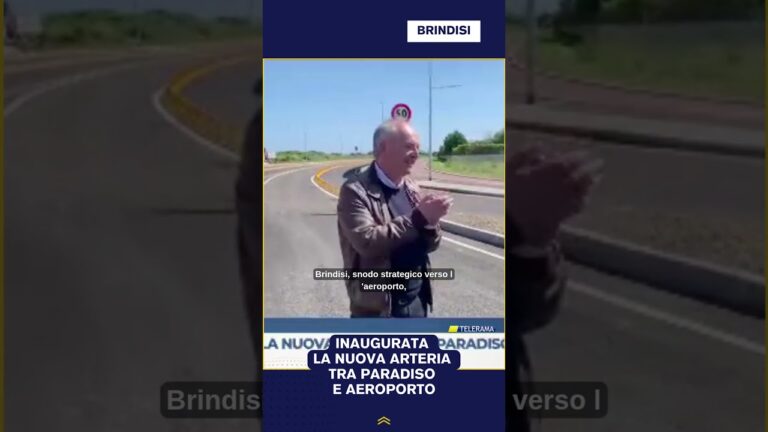 INAUGURATA LA NUOVA ARTERIA TRA PARADISO E AEROPORTO