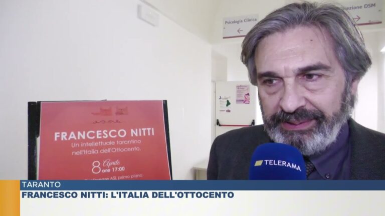 TARANTO.  Francesco Nitti: L’Italia dell’ Ottocento