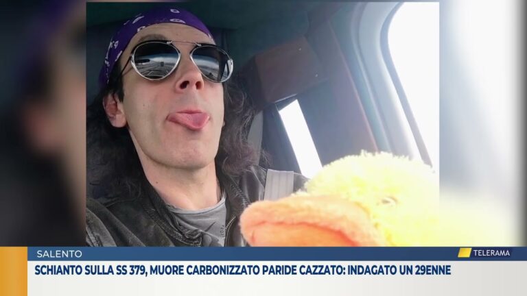 Schianto sulla ss 379, muore carbonizzato Paride Cazzato: indagato un 29enne