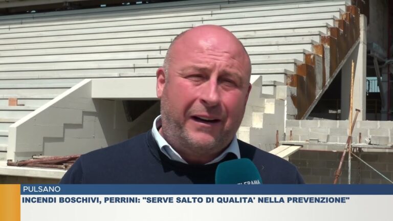 PULSANO.  Incendi boschivi, Perrini: “Serve salto di qualita’ nella prevenzione”