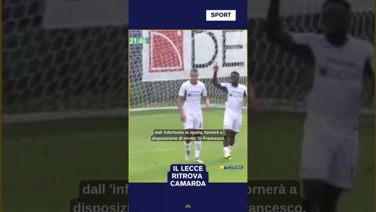 IL LECCE RITROVA CAMARDA