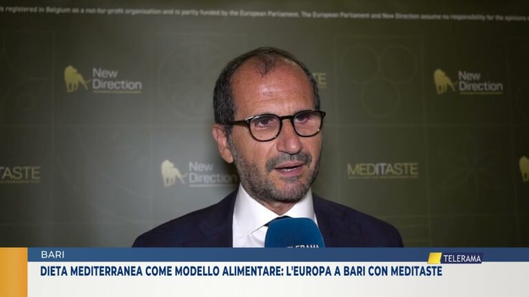 BARI Dieta mediterranea come modello alimentare l’Europa a Bari con MEDITASTE