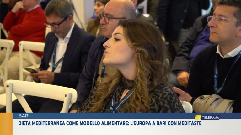 Dieta mediterranea come modello alimentare l’Europa a Bari con MEDITASTE