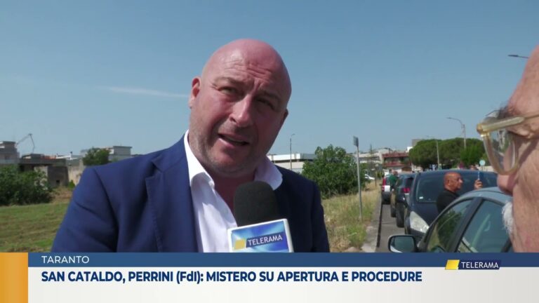 Taranto San Cataldo, Perrini (FdI): “mistero su apertura e procedure”
