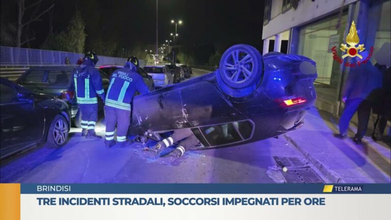 Tre incidenti stradali, soccorsi impegnati per ore