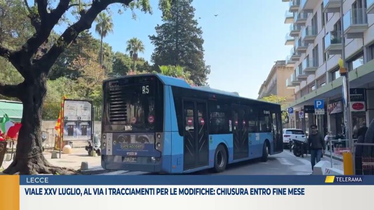 Viale XXV luglio, al via i tracciamenti per le modifiche: chiusura entro fine mese