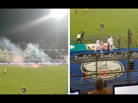 Monopoli-Foggia, tifosi ospiti in campo: l’invasione e la tentata violenza. Il video