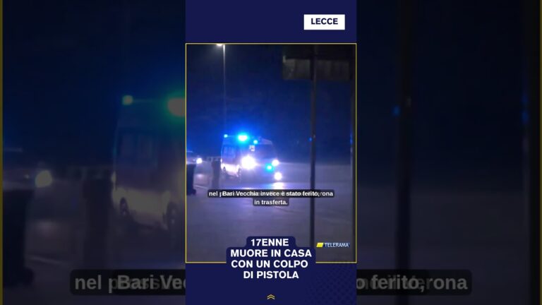 17ENNE MUORE IN CASA CON UN COLPO DI PISTOLA