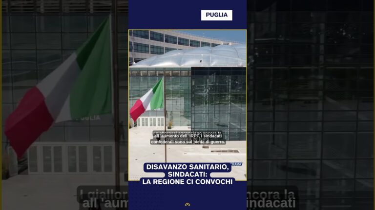 DISAVANZO SANITARIO, SINDACATI: LA REGIONE CI CONVOCHI