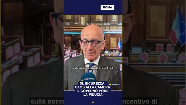 DL SICUREZZA, CAOS ALLA CAMERA: IL GOVERNO PONE LA FIDUCIA