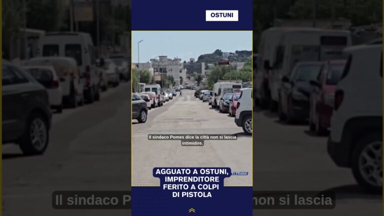 AGGUATO A OSTUNI, IMPRENDITORE FERITO A COLPI DI PISTOLA