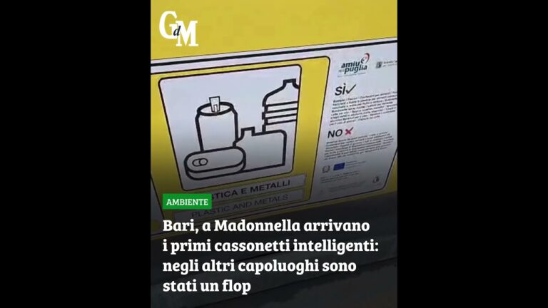 #Bari, a #Madonnella i primi cassonetti intelligenti: negli altri capoluoghi sono stati un flop