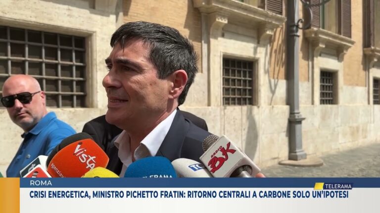 ROMA. CRISI ENERGETICA, MINISTRO PICHETTO FRATIN: RITORNO CENTRALI A CARBONE SOLO UN’IPOTESI