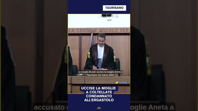 UCCISE LA MOGLIE A COLTELLATE, CONDANNATO ALL’ERGASTOLO