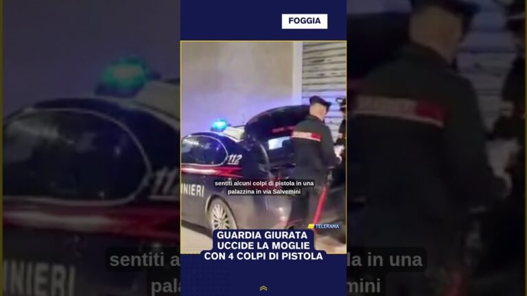 GUARDIA GIURATA UCCIDE LA MOGLIE CON 4 COLPI DI PISTOLA