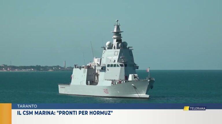 TARANTO. IL CSM MARINA: “PRONTI PER HORMUZ”