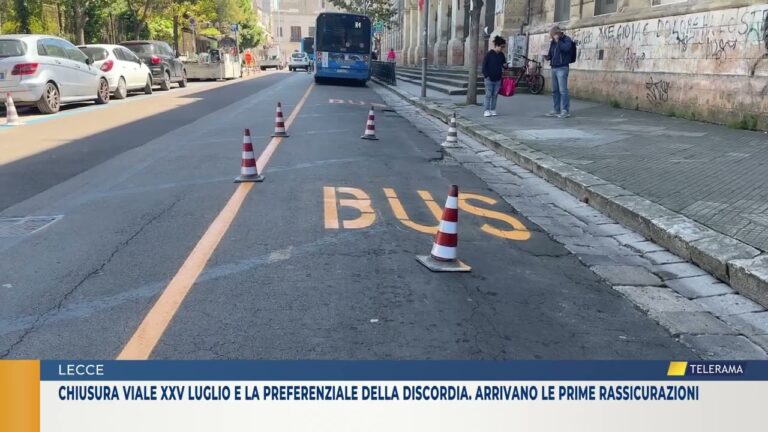 Chiusura viale XXV luglio e la preferenziale della discordia. Arrivano le prime rassicurazioni