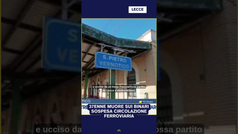 37ENNE MUORE SUI BINARI SOSPESA CIRCOLAZIONE FERROVIARIA