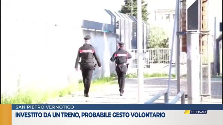 Investito da un treno probabile gesto volontario