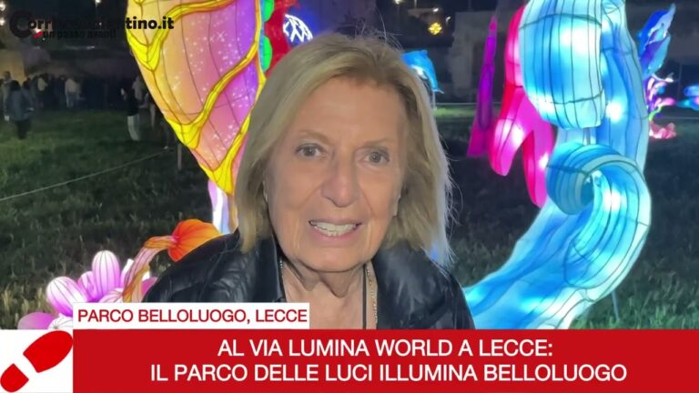 LECCE- Il Parco di Belloluogo ospita l’evento “Lumina World”
