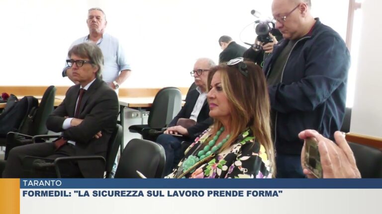 TARANTO.  FORMEDIL: “LA SICUREZZA SUL LAVORO PRENDE FORMA”