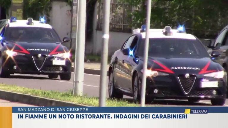 SAN MARZANO DI SAN GIUSEPPE. in fiamme un noto ristorante. indagini dei carabinieri