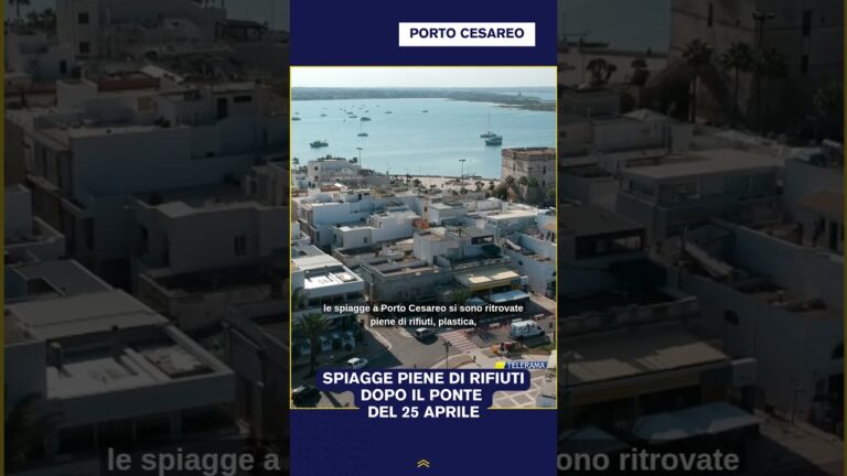 SPIAGGE PIENE DI RIFIUTI DOPO IL PONTE DEL 25 APRILE