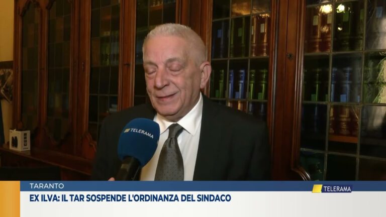 Ex Ilva il TAR sospende l’ordinanza del Sindaco