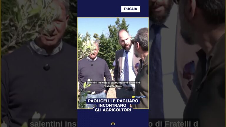 PAOLICELLI E PAGLIARO INCONTRANO GLI AGRICOLTORI