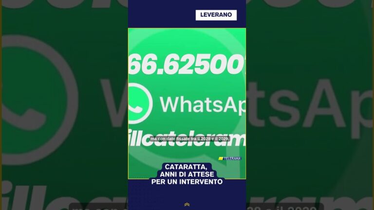 CATARATTA, ANNI DI ATTESE PER UN INTERVENTO