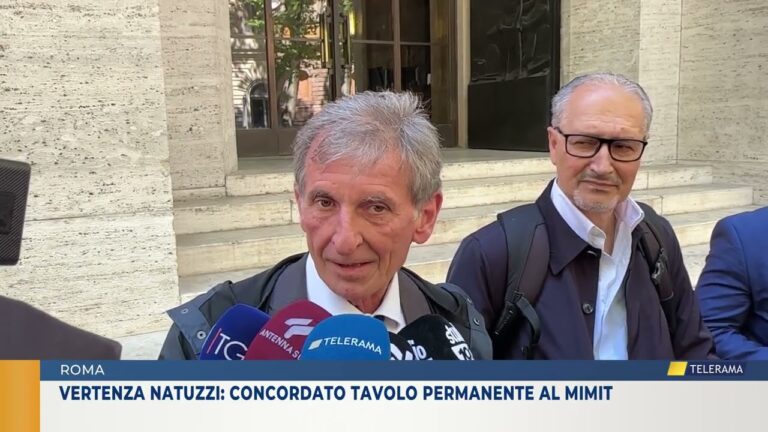 ROMA. VERTENZA NATUZZI: CONCORDATO TAVOLO PERMANENTE AL MIMIT