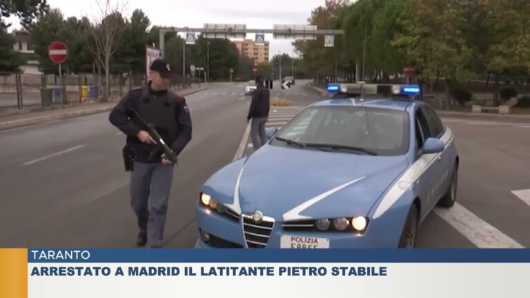 TARANTO.  ARRESTATO A MADRID IL LATITANTE PIETRO STABILE