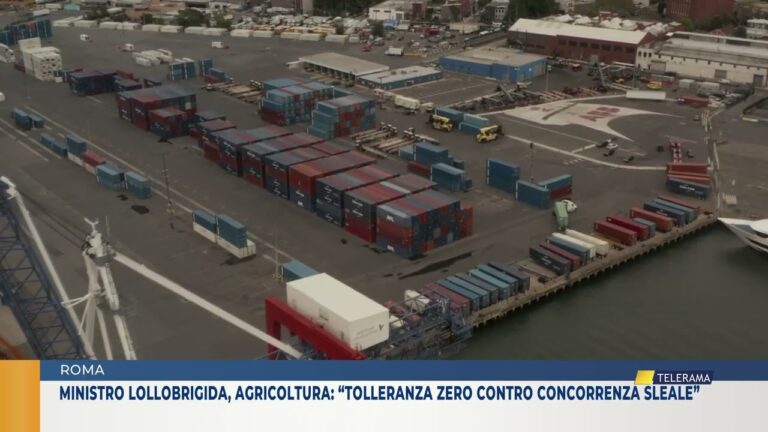 ROMA. MINISTRO LOLLOBRIGIDA, AGRICOLTURA: “TOLLERANZA ZERO CONTRO CONCORRENZA SLEALE”