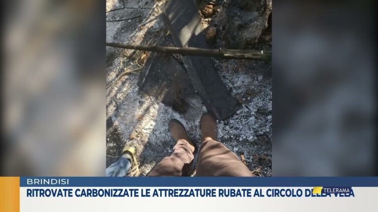 Ritrovate carbonizzate le attrezzature rubate al circolo della vela