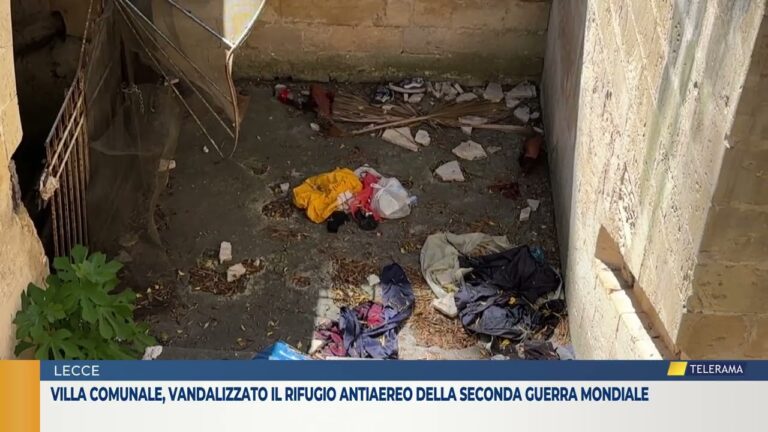 Villa comunale, vandalizzato il rifugio antiaereo della Seconda guerra mondiale