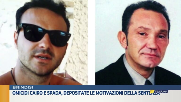 Omicidi Cairo e Spada, depositate le motivazioni  della sentenza
