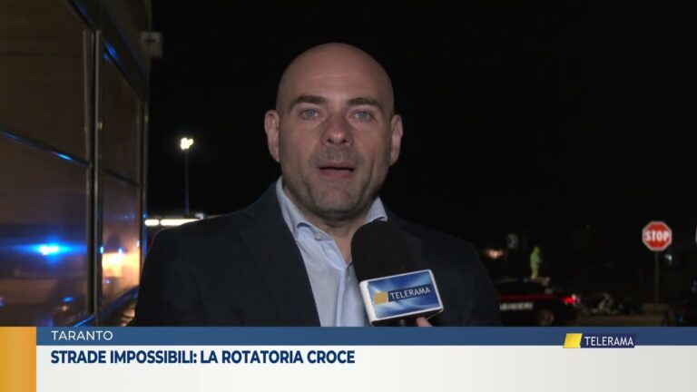 Taranto, strade impossibili: la rotatoria Croce