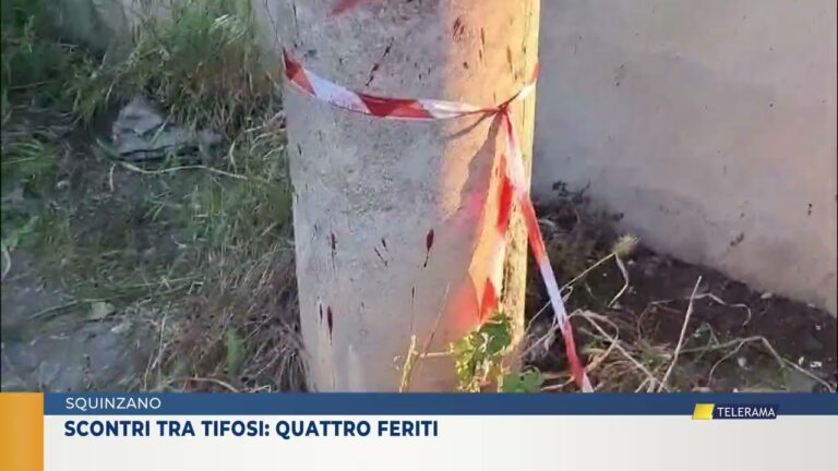 SQUINZANO SCONTRI TRA TIFOSI: QUATTRO FERITI