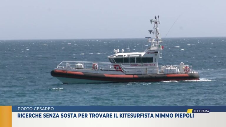 PORTO CESAREO. RICERCHE SENZA SOSTA PER TROVARE IL KITESURFISTA MIMMO PIEPOLI