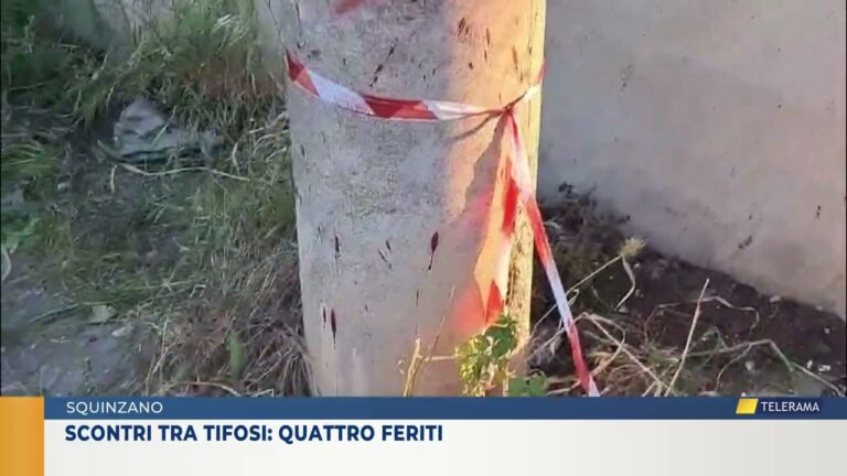 Scontri tra tifosi: quattro feriti