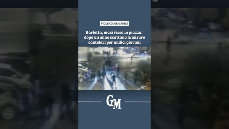 #Barletta, maxi #rissa in piazza: dopo un anno scattano le misure cautelari per undici giovani