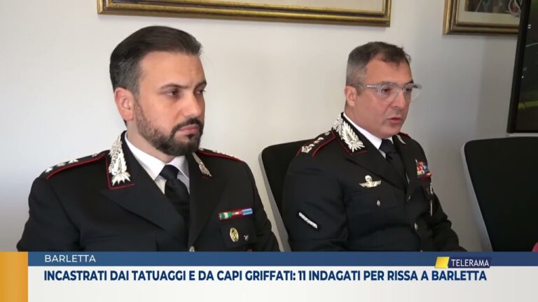 BARLETTA Incastrati dai tatuaggi e da capi griffati 11 indagati per rissa