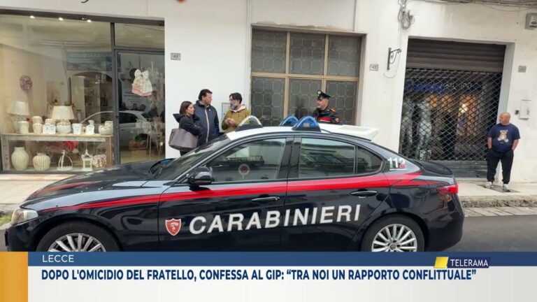 dopo l’omicidio del fratello, confessa al gip: “tra noi un rapporto conflittuale”